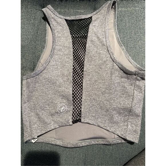 Celestial Bodiez CB Collective Riot Tank Gray Crop Tank Top / Sports Bra Medium - Picture 5 of 11